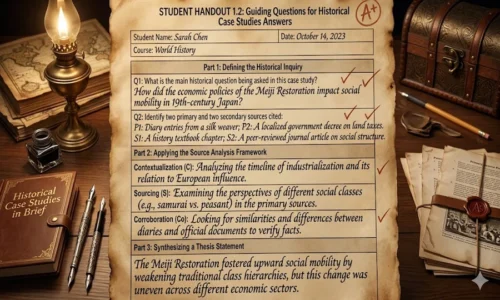 The Importance of Student Handout 1.2 Guiding Questions for Historical Case Studies Answers in Modern Classrooms