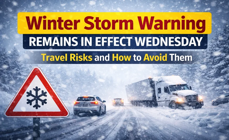 Winter Storm Warning Remains in Effect Wednesday