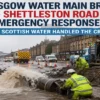 Glasgow Water Main Break Shettleston Road