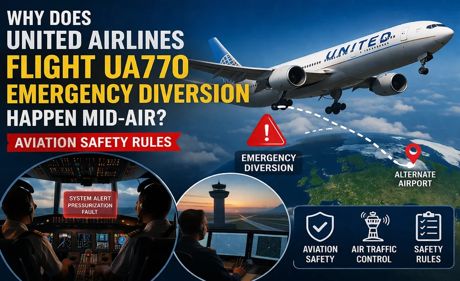 United Airlines Flight UA770 Emergency Diversion