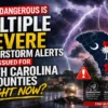 Dangerous Is Multiple Severe Thunderstorm Alerts Issued For South Carolina Counties